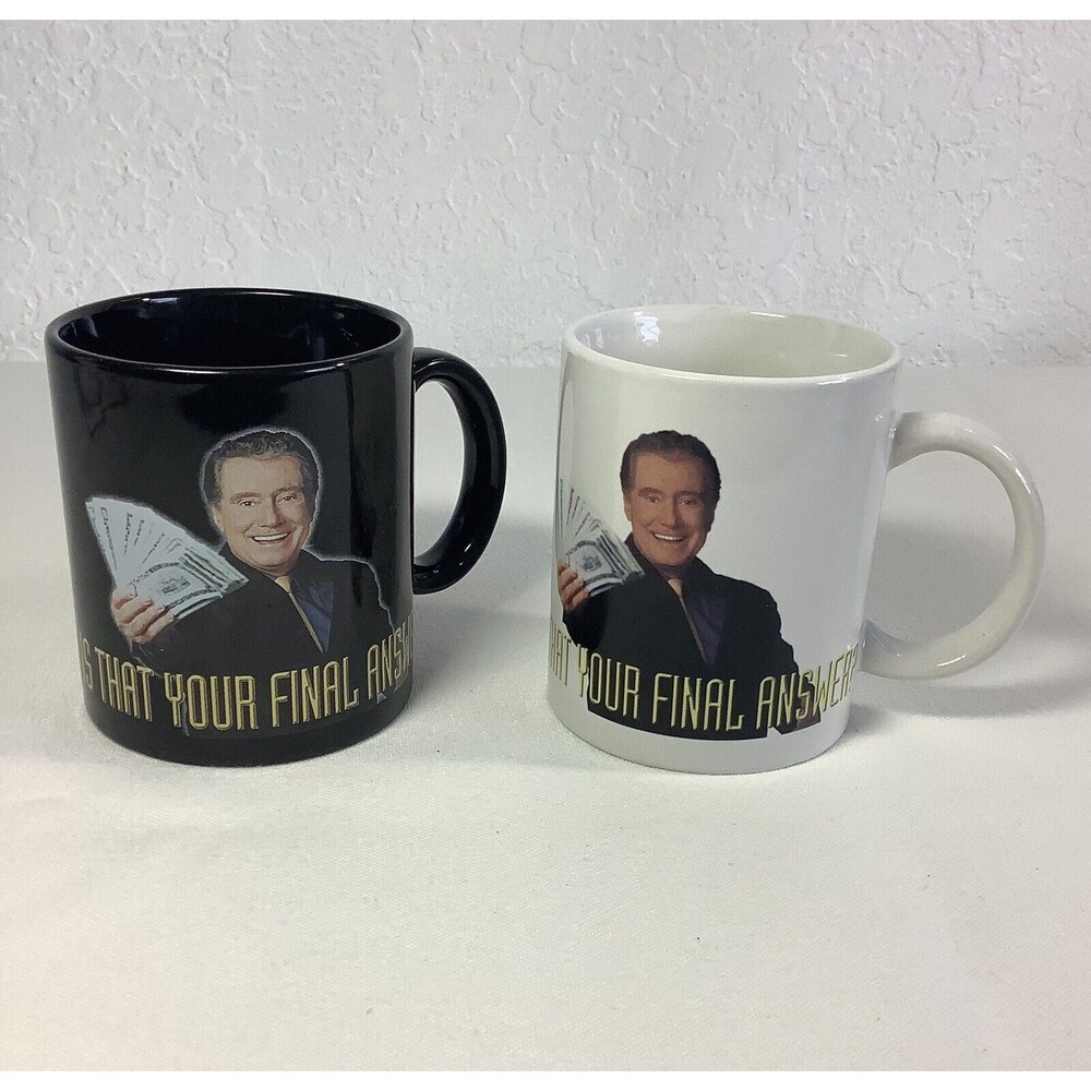 Vtg Regis Philbin Is That Your Final Answer? Who Wants To Be A Millionaire Mug 2